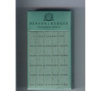 Benson & Hedges Menthol 100s cigarettes hard box
