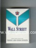 Wall Street Super Lights Menthol cigarettes hard box Wall Street Super Lights Menthol cigarettes hard box