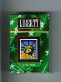 Liberty Menthol cigarettes hard box