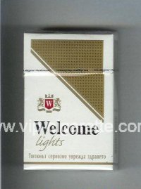 Welcome Lights cigarettes hard box