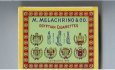 M.Melachrino and Co.Egyptian Cigarettes wide flat hard box M.Melachrino and Co.Egyptian Cigarettes wide flat hard box