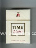 Time Lights American Blend cigarettes white hard box