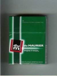 Du Maurier Menthol Green Modern Design cigarettes hard box