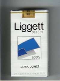 Liggett Select 100s Ultra Lights cigarettes soft box