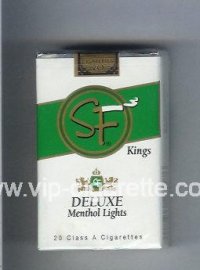 SF Deluxe Menthol Lights Kings cigarettes soft box