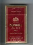Dunhill New York 100s cigarettes hard box