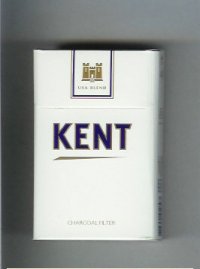 Kent USA Blend Charcoal Filter white and white cigarettes hard box