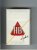 HB Lights white and red cigarettes hard box