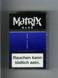 Matrix Blue USA Blend cigarettes hard box