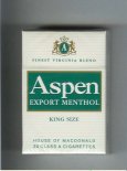 Aspen Export Menthol cigarettes Aspen Export Menthol cigarettes