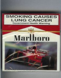 Marlboro with Ferrari cigarettes wide flat hard box