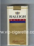 Raleigh Extra Lights 100s cigarettes soft box Raleigh Extra Lights 100s cigarettes soft box