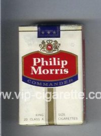Philip Morris Commander cigarettes soft box