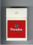 Ducados Rubios white and red cigarettes hard box Ducados Rubios white and red cigarettes hard box