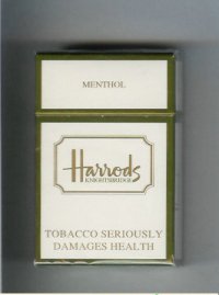 Harrods Knightsbridge Menthol cigarettes hard box