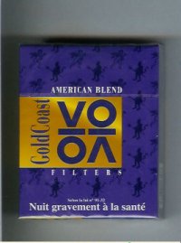 Gold Coast VO Filters American Blend 25s Cigarettes hard box