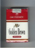 Golden Brown American Blend red and white cigarettes soft box Golden Brown American Blend red and white cigarettes soft box