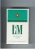 L&M Mellow Distinctively Smooth Menthol Lights cigarettes hard box