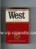 West Filter Kings cigarettes hard box