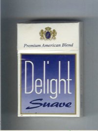 Delight Suave Premium American Blend cigarettes hard box