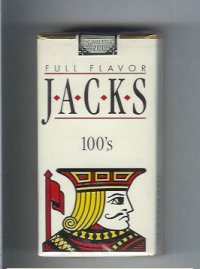 Jacks Full Flavor 100s cigarettes soft box
