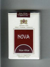 Nova Non-Filter cigarettes soft box