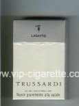 Trussardi Lights cigarettes white and silver hard box Trussardi Lights cigarettes white and silver hard box
