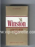 Winston with eagle from above in the right Lights 100s cigarettes hard box