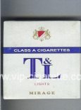 T and L Lights Mirage cigarettes wide flat hard box T and L Lights Mirage cigarettes wide flat hard box