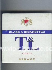 T and L Lights Mirage cigarettes wide flat hard box