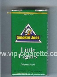 Smokin Joes Little Cigars Menthol 100s cigarettes soft box