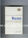 Winston Charcoal Filter Super Mild cigarettes hard box