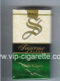 Supreme Blend Little Cigars Menthol 100s Cigarettes soft box