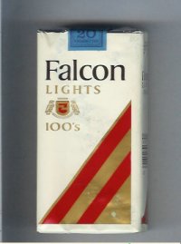 Falcon Lights 100s cigarettes soft box