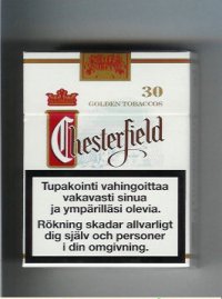 Chesterfield cigarettes 30 full flavor Golden Tobaccos