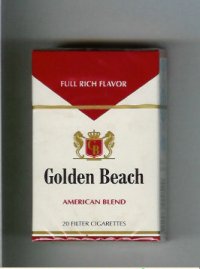 Golden Beach American Blend Full Rich Flavor cigarettes hard box