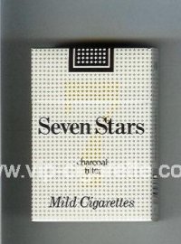 Seven Stars 7 Mild Cigarettes Charcoal Filter cigarettes hard box