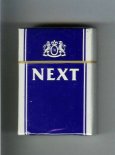 Next blue and white cigarettes hard box