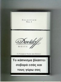Davidoff White Selection No 1 100s cigarettes hard box