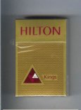 Hilton Kings gold with triangle cigarettes hard box Hilton Kings gold with triangle cigarettes hard box