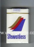 Stewardess cigarettes white and blue and red and gold soft box Stewardess cigarettes white and blue and red and gold soft box