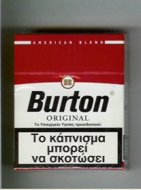 Burton Original cigarette American Blend Greece Germany