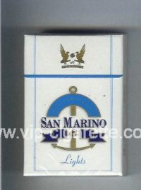 San Marino Lights cigarettes hard box