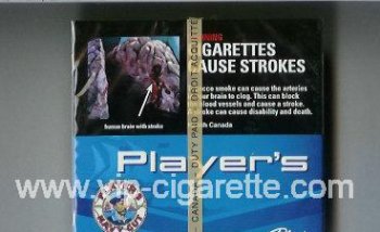 Player\'s Navy Cut cigarettes blue wide flat hard box