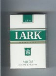 Lark Milds Menthol white and green Cigarettes hard box