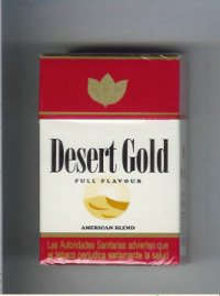 Desert Gold Full Flavour American Blend cigarettes hard box