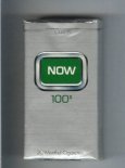 Now 100s 20 Menthol cigarettes soft box Now 100s 20 Menthol cigarettes soft box