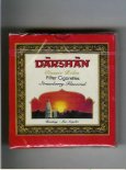 Darshan Classic Bidis Strawberry Flavored cigarettes wide flat hard box Darshan Classic Bidis Strawberry Flavored cigarettes wide flat hard box