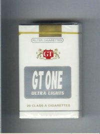 GT One Ultra Lights Filter cigarettes soft box