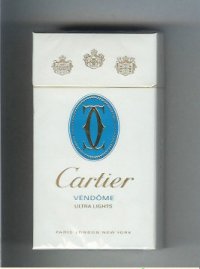 Cartier Vendome Ultra Lights cigarettes